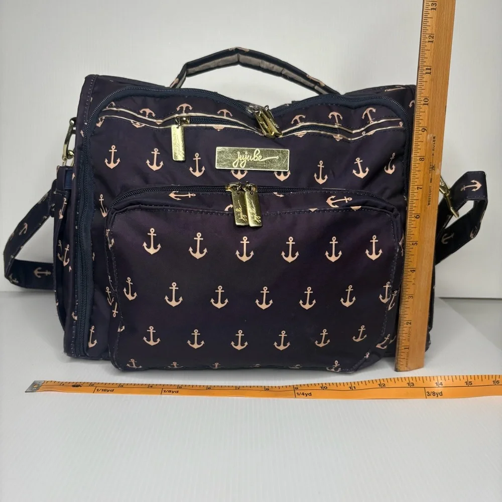 Ju-Ju-Be Legacy Nautical Collection B.F.F. Convertible Diaper Bag Navy Blue